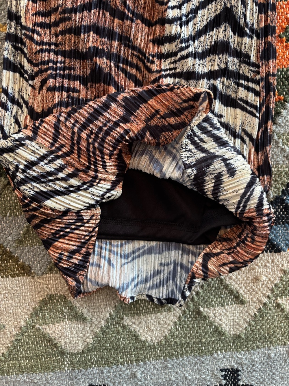 Dressed in LALA Pleated Plissé Set in Go Get ‘Em Tiger Print - Picture 12 of 12